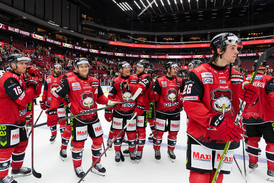 Malmö Redhawks Marcus Sylvegård och Kristian Vesalainen