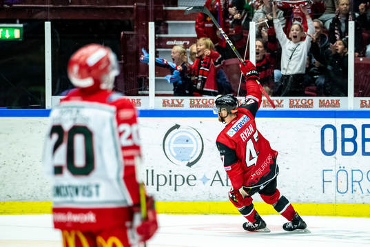 Malmö Redhawkss Joakim Ryan  jublar