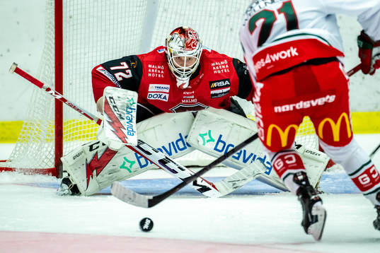 Malmö Redhawkss målvakt Daniel Marmenlind