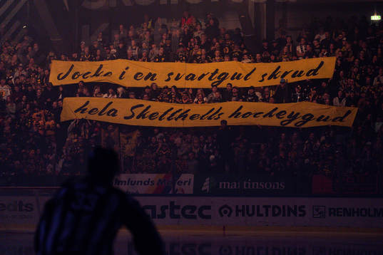 Tifo till Skellefteås Joakim Lindström