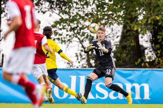 Goalkeeper Casper Andersson of Sweden