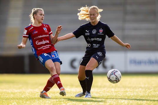 Vittsjös Charlotte Grant och FC Rosengårds Sofie Bruun
