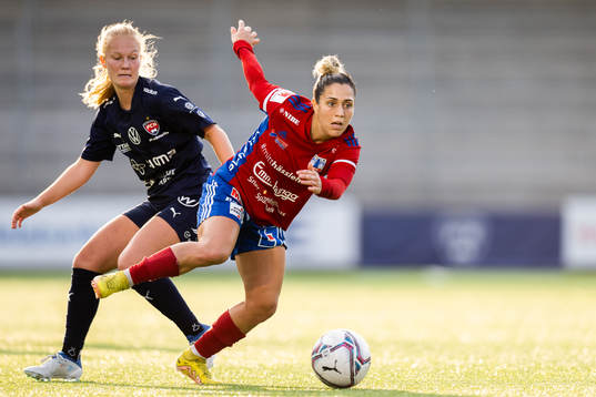 FC Rosengårds Sofie Bruun Bredgaard och Vittsjös Katrina