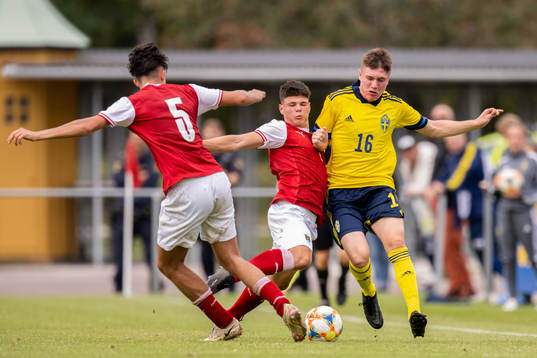 Luca Pazourek of Austria and Alex Lindelöv of Sweden