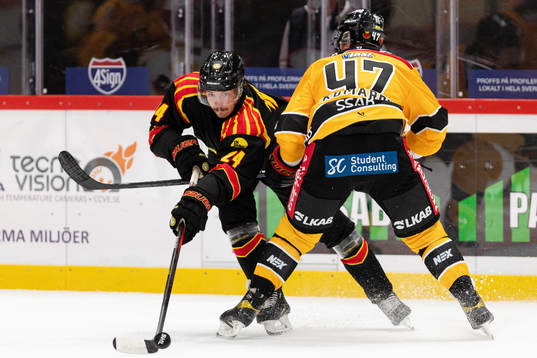 Brynäs Hannes Björninen och Luleås Leo Komarov