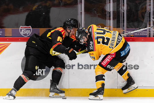 Brynäs Nick Olesen och Luleås Brendan Shinnimin