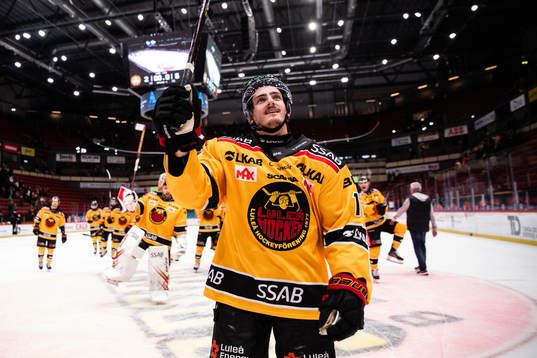 Luleås Isac Brännström jublar