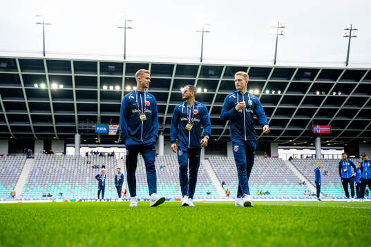 Kristoffer Ajer, Omar Elabdellaoui and Andreas Hanche-Olsen