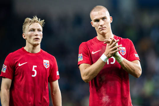 Birger Meling and Leo Skiri Østigård of Norway looks