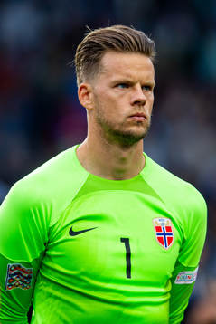 Goalkeeper Ørjan Håskjold Nyland of Norway