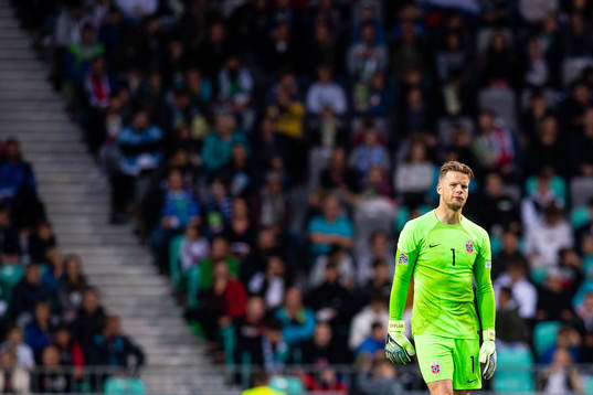 Goalkeeper Ørjan Håskjold Nyland of Norway