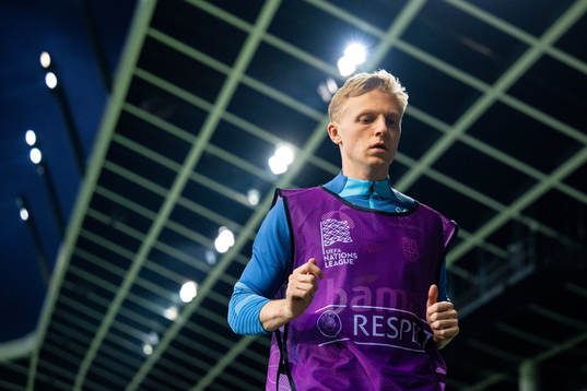 Mats Møller Dæhli of Norway warms up