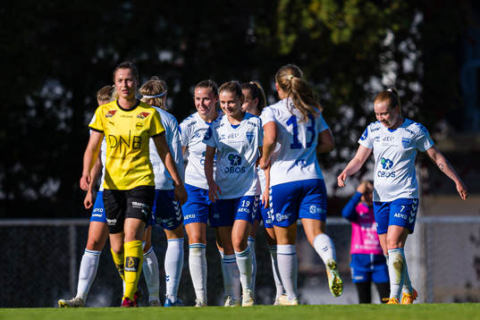 Tonje Pedersen of Kolbotn celebrates