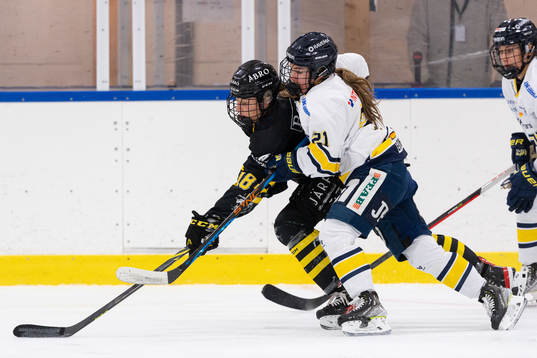 AIKs Isabelle Leijonhielm och HV71s Emma Rehn