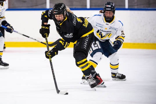 AIKs Agata Sarnovska och HV71s Kajsa Armborg