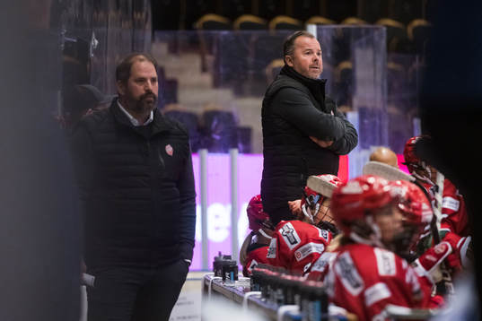 Modos tränare Jared Cipparone och assisterande tränare