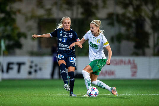 Linköpings Alva Selerud och Hammarbys Eva Nyström