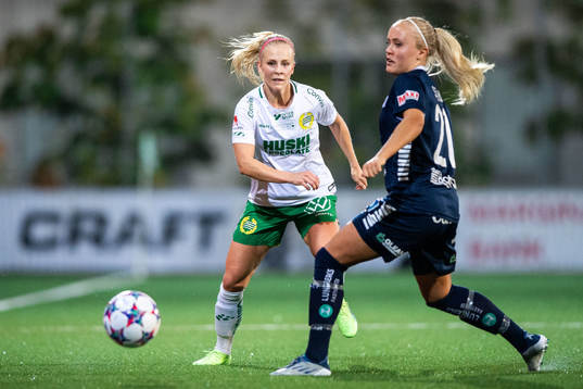 Hammarbys Adelina Engman och Linköpings Alva Selerud