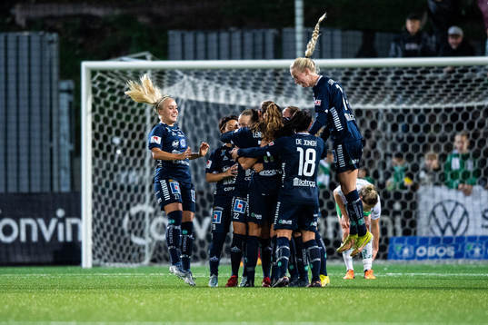 Linköpings spelare jublar