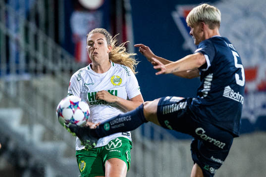 Hammarbys Emma Westin och Linköpings Nilla Fischer