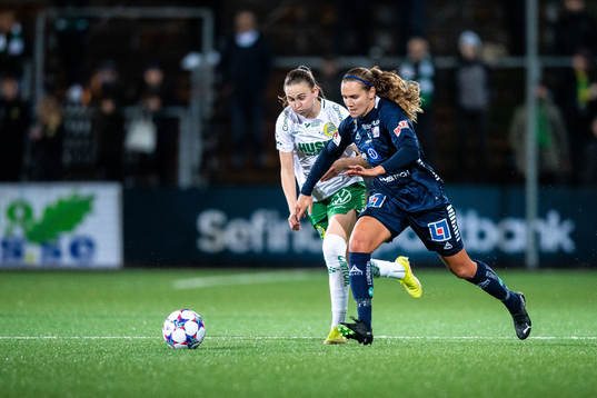Hammarbys Vilde Hasund och Linköpings Emma Lennartsson