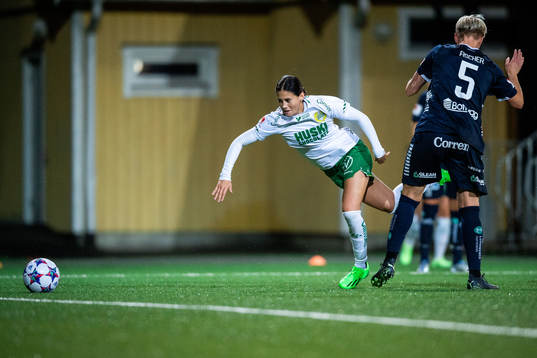 Hammarbys Kyra Cooney-Cross och Linköpings Nilla Fischer