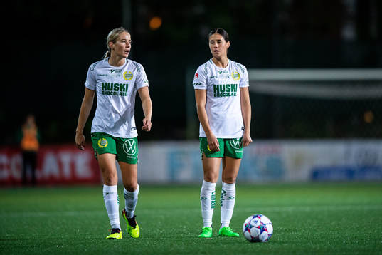 Hammarbys Courtney Nevin och Kyra Cooney-Cross