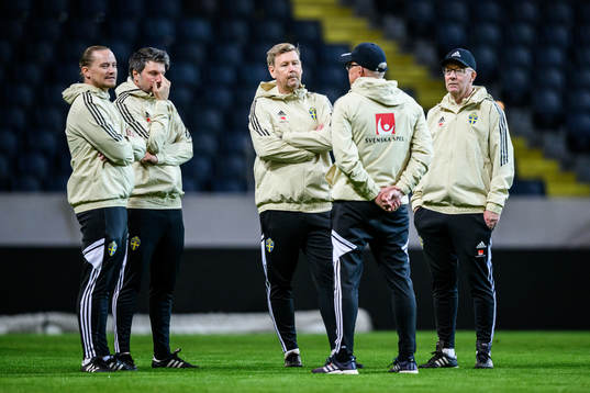 Assistant coach Peter Wettergren, scout Lasse Jakobsson and