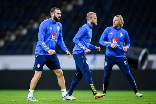 Mikael Ishak, Daniel Sundgren and Emil Forsberg