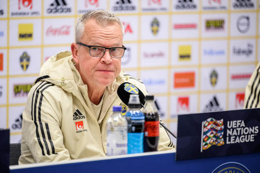 Head coach Janne Andersson at a press conference