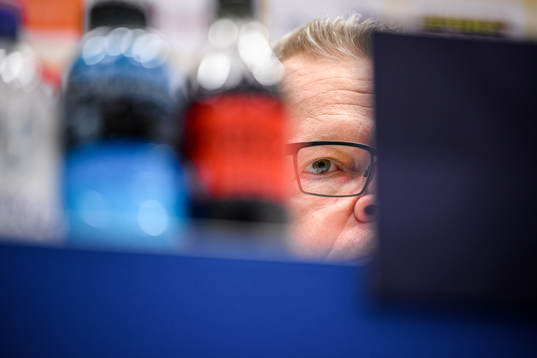 Head coach Janne Andersson at a press conference