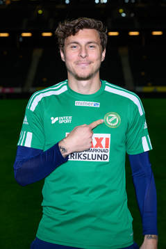 Victor Nilsson Lindelöf poses for a portrait with the