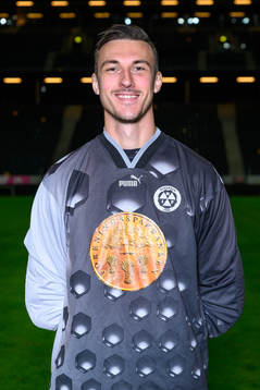 goalkeeper Andreas Linde poses for a portrait with the