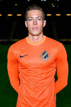 goalkeeper Leopold Wahlstedt poses for a portrait with the