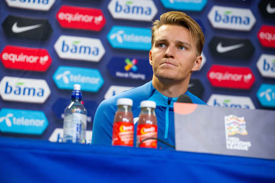 Martin Ødegaard of the Norwegian national football team