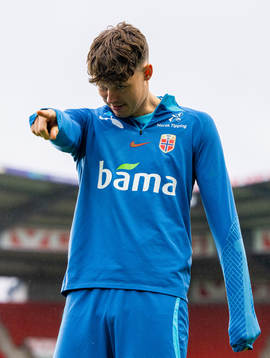 Jørgen Strand Larsen of the Norwegian national football