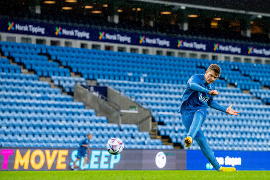 Alexander Sørloth of the Norwegian national football team