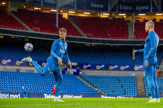 Kristoffer Ajer of the Norwegian national football team