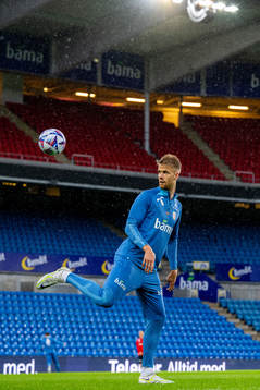 Kristoffer Ajer of the Norwegian national football team