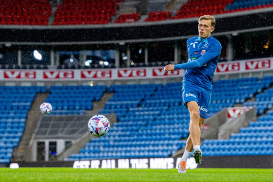 Marcus Holmgren Pedersen of the Norwegian national football