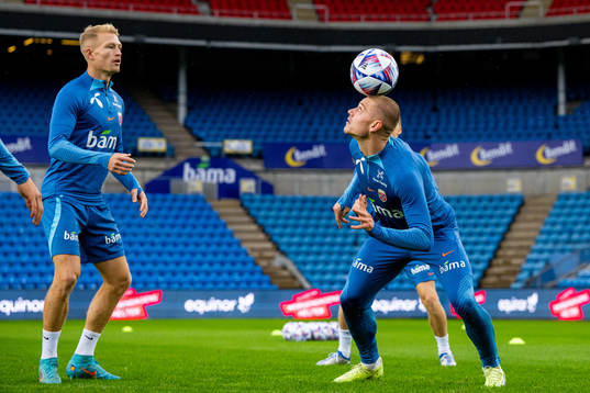 Andreas Hanche-Olsen and Julian Ryerson of the Norwegian