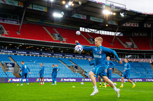 Ola Brynhildsen of the Norwegian national football team