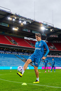 Sander Berge of the Norwegian national football team