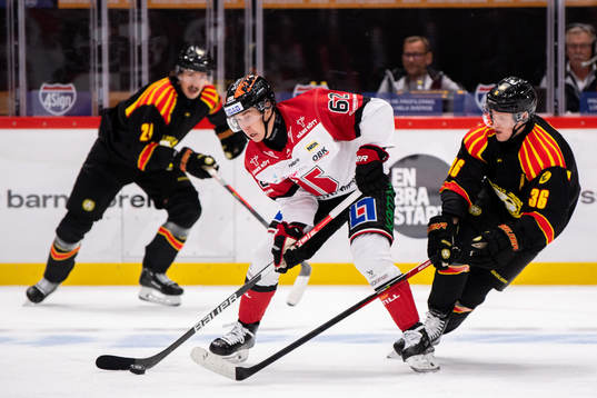 Örebros Robert Leino och Brynäs Linus Ölund