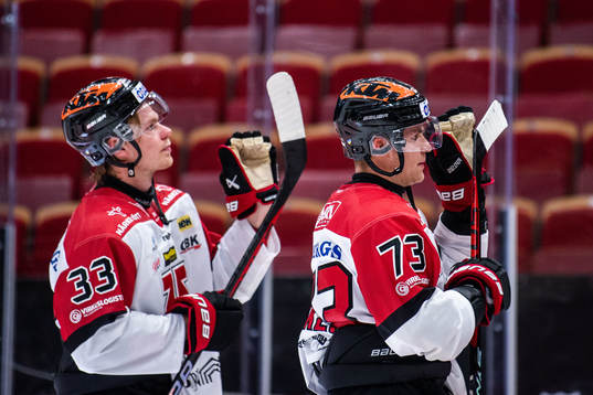 Örebros Christopher Mastomäki och Oliver Eklind deppar