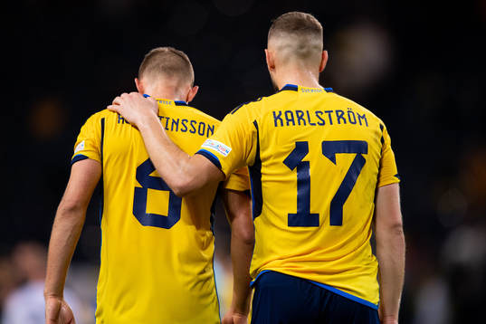 Ludwig Augustinsson and Jesper Karlström of Sweden