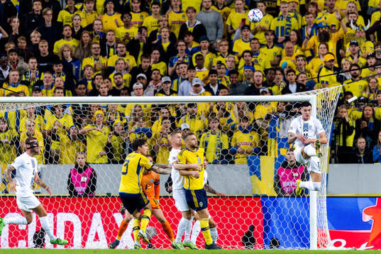 during the Nations League football match between Sweden and