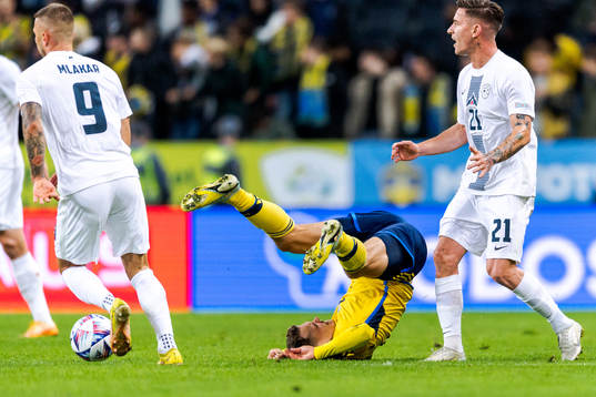 Viktor Claesson of Sweden and Benjamin Verbic of Slovenia
