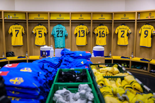 Jerseys of Viktor Claesson, Gabriel Gudmundsson, Kristoffer