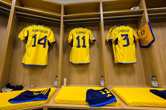 Jerseys of Edvin Kurtulus, Anthony Elanga and Victor